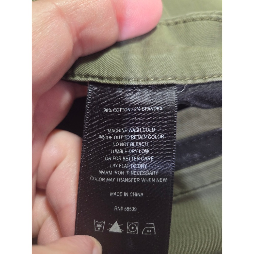 Kut from the Kloth Catherine Ankle Trouser Pants Olive Green Size 6 Slim Stretch - Picture 6 of 7